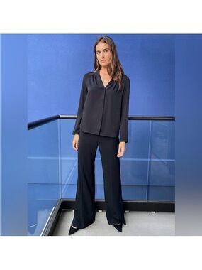 Babaton Black Power blouse, Small